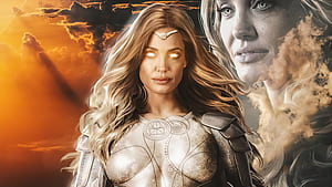 Angelina Jolie As Thena In The Eternals , thena, eternals, marvel, movies, 2021-movies, angelina-jolie wallpaper