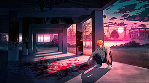 Denji Chainsaw Man Anime Boy , chainsaw-man, anime-boy, anime, artist, artwork, digital-art wallpaper