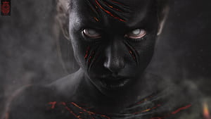 face, paint wallpaper