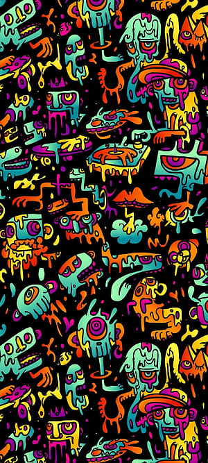artistic, psychedelic phone wallpaper