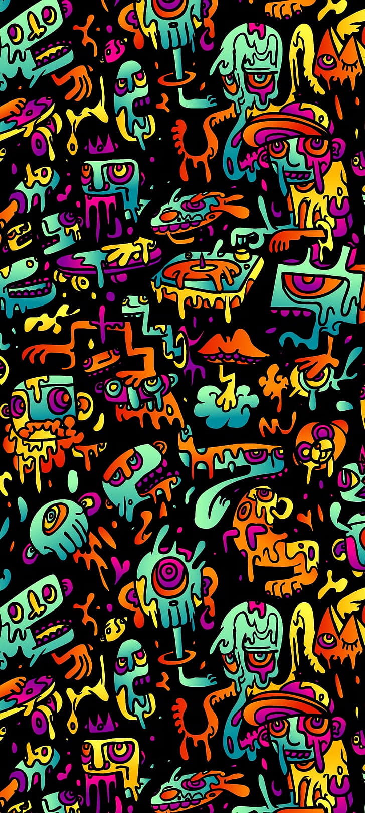 artistic, psychedelic phone wallpaper