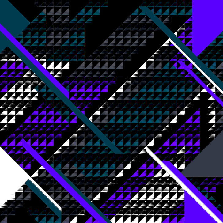 Triangles Collision, triangle, abstract phone wallpaper