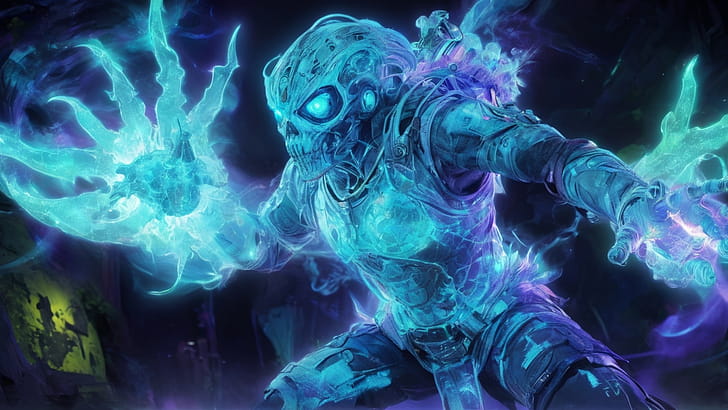 Diffuse Hallucinatory Creature, creature, glow, dead, energy wallpaper