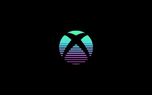 Xbox logo, Black background, Amoled gradient, Technology wallpaper