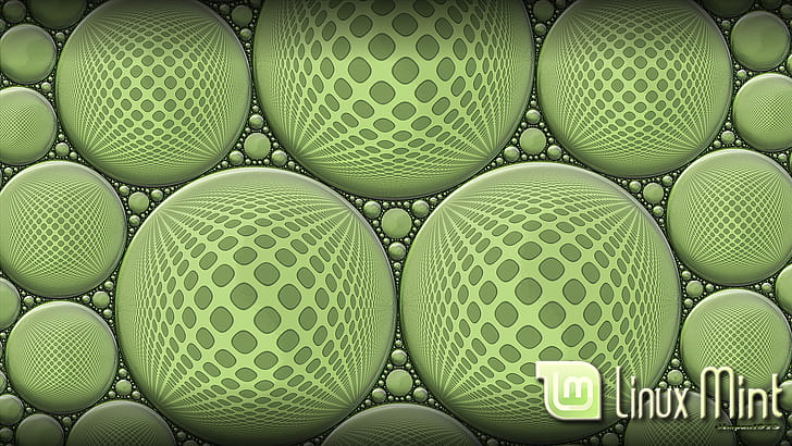 LinuxMint4, linux mint, fractal wallpaper