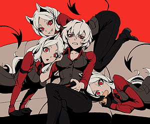 Malina (Helltaker), Helltaker, Video Game, Cerberus (Helltaker) wallpaper