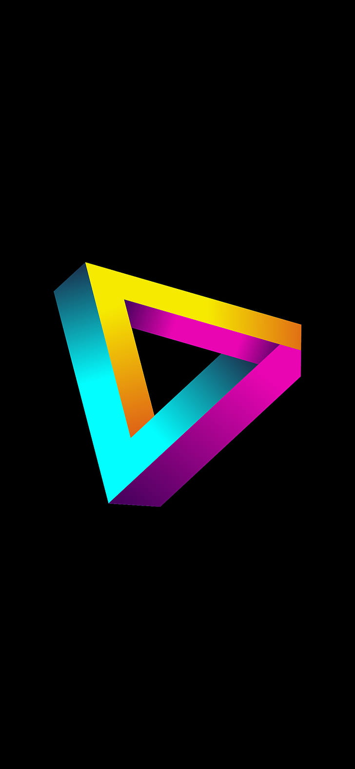 Amoled , Gradient triangle, High-quality design, Smartphone background phone wallpaper