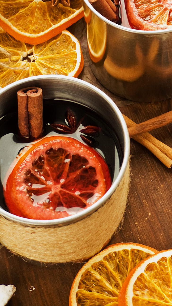 Mulled wine, Cinnamon phone wallpaper