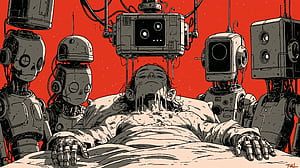 Quad  — Humanity Reboot: Robotic Vigil, Sci Fi, Android wallpaper