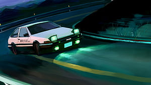 Initial D Anime, Initial D , Background  art, Dynamic visuals wallpaper