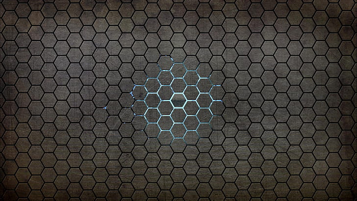 Hexagon, Abstract wallpaper