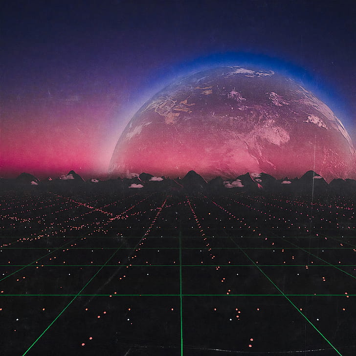 Distant Construct, artist, artwork, digital-art phone wallpaper