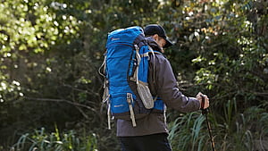 Mountaintop backpack, Backpacking wallpaper