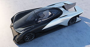 FFZero1 Top View, Faraday Future wallpaper
