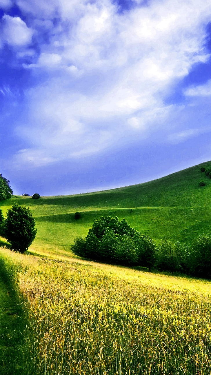 Background , Farm fields phone wallpaper