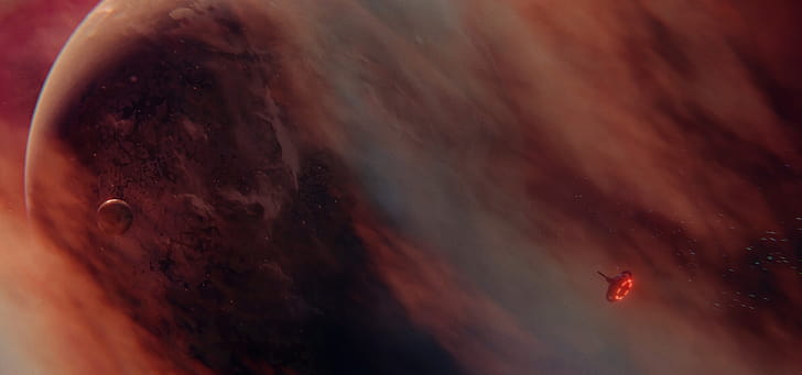Sci Fi, planet, spaceship wallpaper