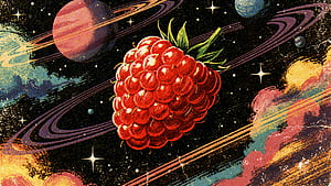 Galactic Raspberry — wallpaper