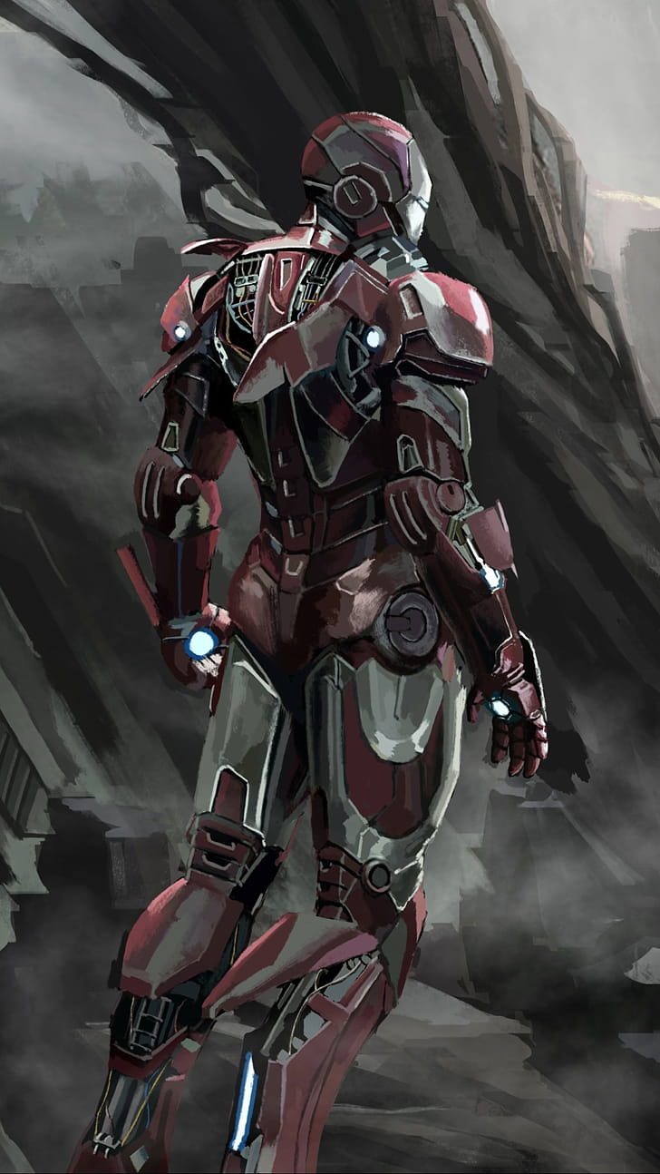 Comic, Iron Man phone wallpaper
