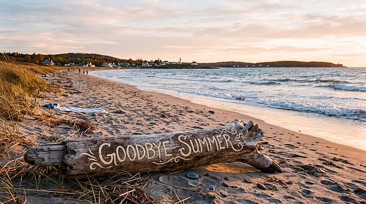 Goodbye Summer:   Beach Sunset wallpaper