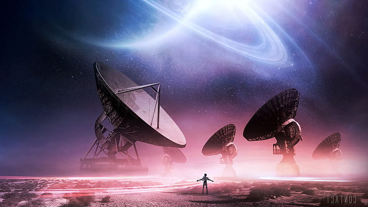 Contact, creative, graphics wallpaper