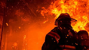 Fireman, 3D, , Backgrounds wallpaper