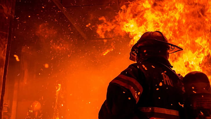 Fireman, 3D, , Backgrounds wallpaper