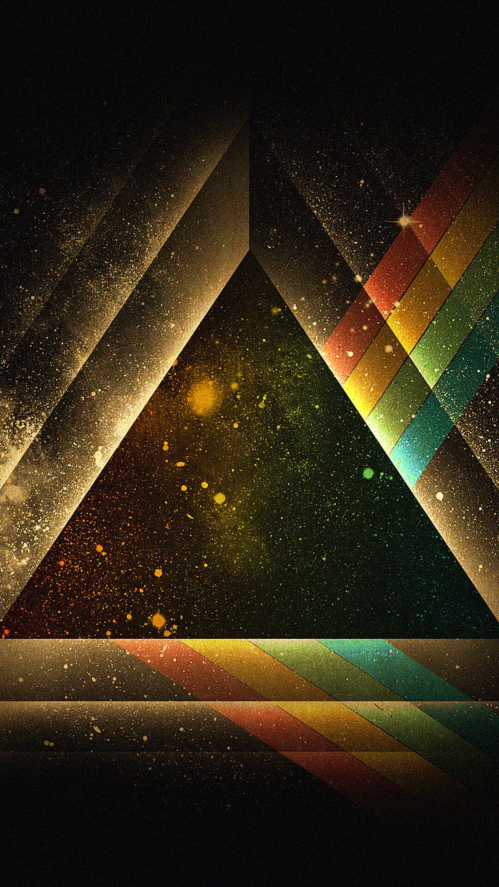 Creative triangles, Artistic patterns, Abstract design, Unique shapes phone wallpaper