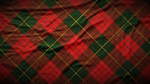 Fabric, Red Checked wallpaper