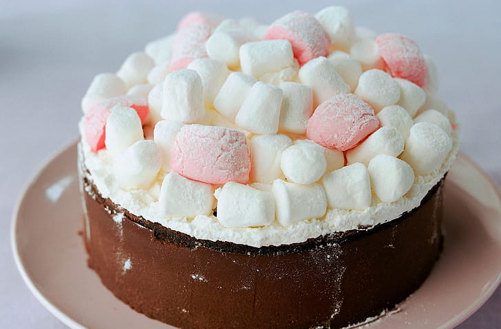 Cake, Marshmallow wallpaper