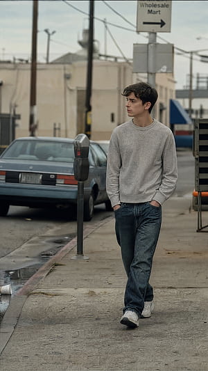 Normcore Stroll — iPhone, Man phone wallpaper