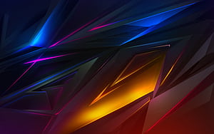 Abstract Dark Colorful Digital Art, abstract, dark, digital-art, artist, artwork wallpaper