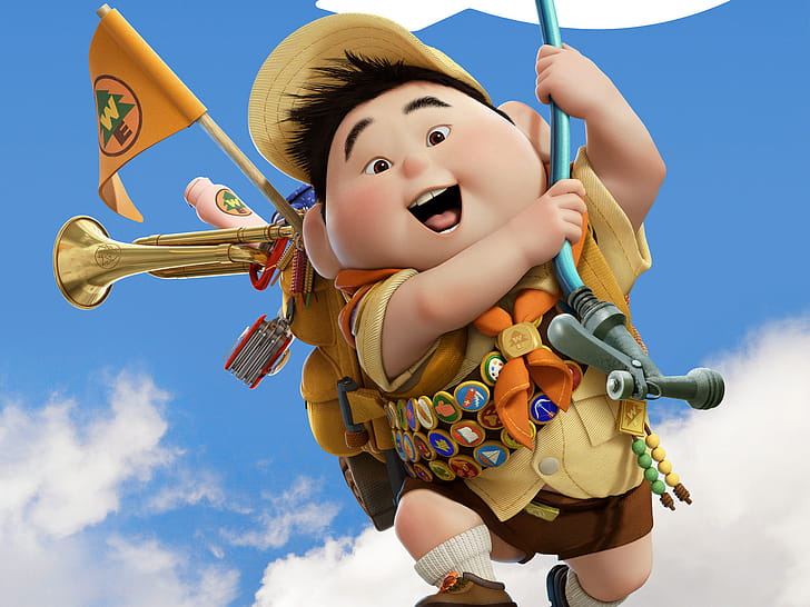 Russel, Pixar wallpaper