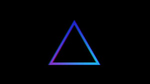 Minimal blue triangle, Gradient , U, Widescreen display wallpaper