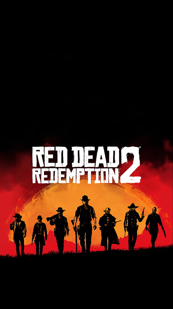 Logo, Red Dead Redemption phone wallpaper