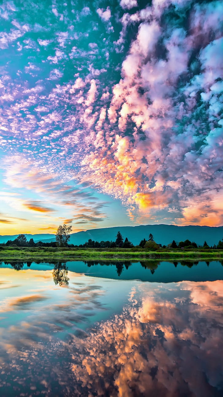 nature, reflection phone wallpaper