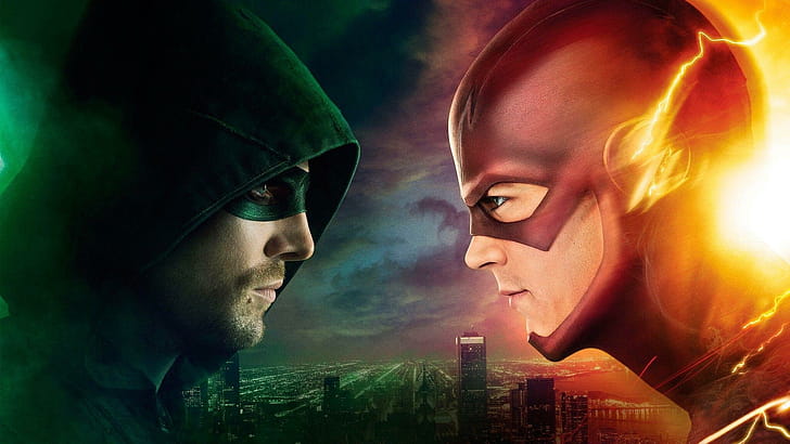 Flash, Green Arrow wallpaper