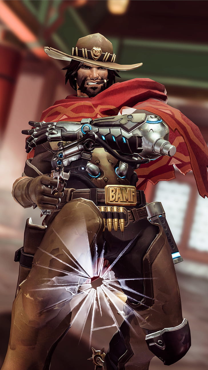 Cole Cassidy, Overwatch phone wallpaper