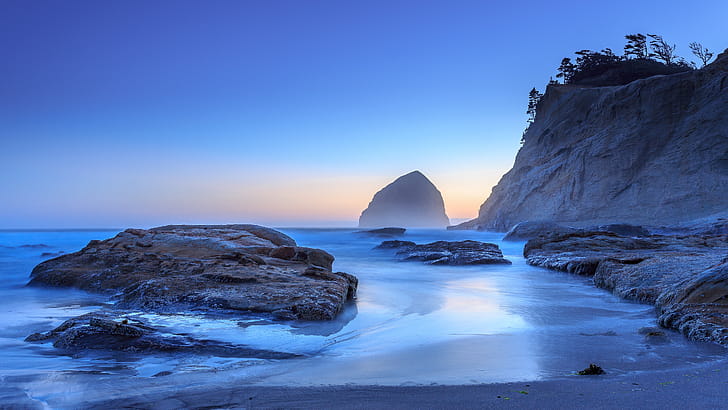 Haystack Sunset , evening, nature wallpaper