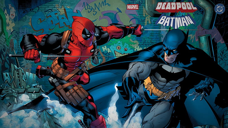 Deadpool vs Batman   Comic, Comic, Batman, Deadpool wallpaper