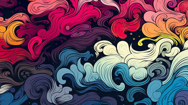 Abstract Japanese Pattern, pattern, artistic, Abstract wallpaper