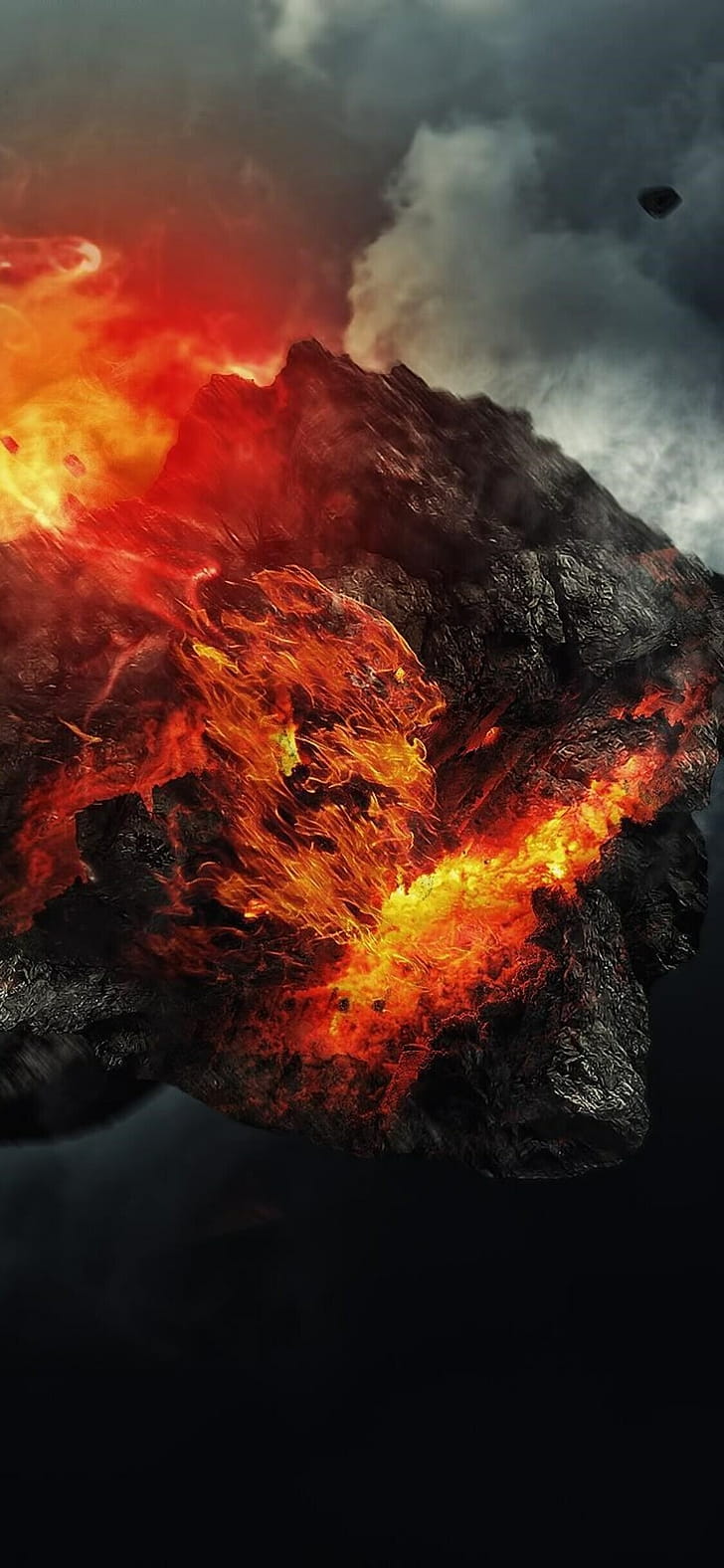 Close-up, Asteroid phone wallpaper