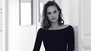 Natalie Portman Monochrome , natalie-portman, celebrities, girls, monochrome, black-and-white wallpaper