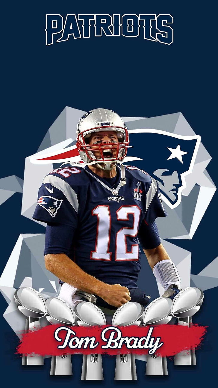 Artwork, Tom Brady phone wallpaper