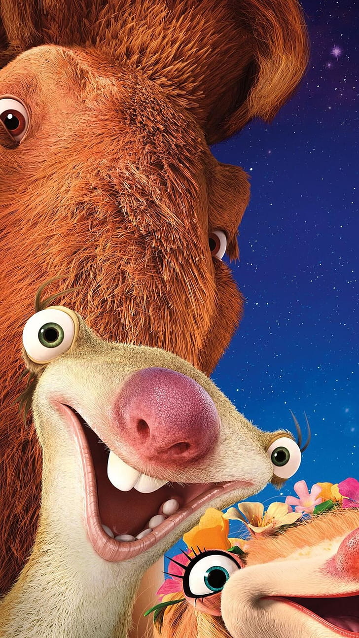 Sid, Ice Age 5, iPhone 7, phone wallpaper