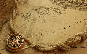 Vintage, Map wallpaper