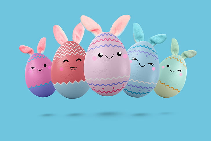 Easter Bunny Eggs   Holiday  Celebration, easter egg, holiday, Easter wallpaper