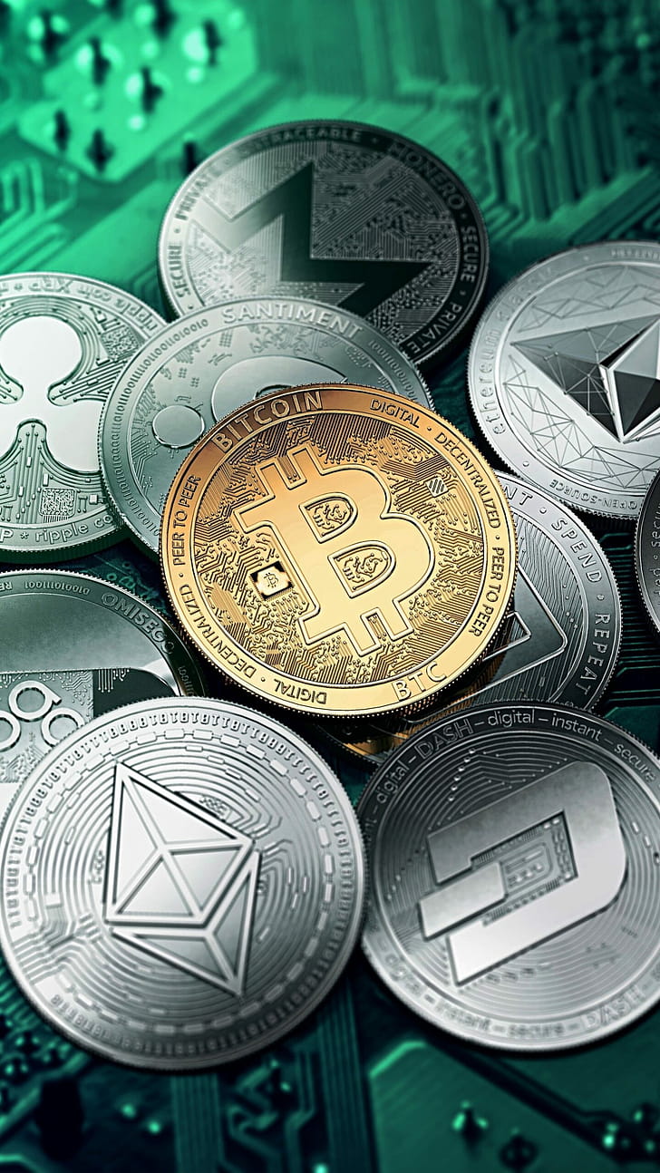 Cryptocurrency , High resolution phone wallpaper