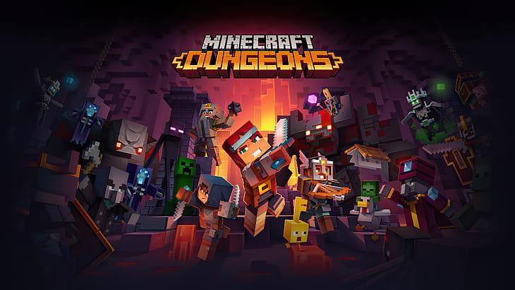 Dungeons, Minecraft wallpaper