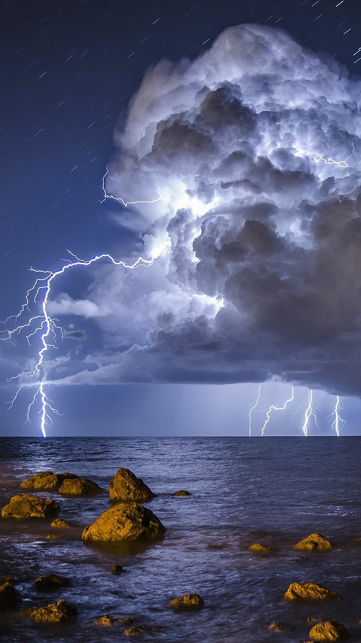 Thunder, iPhone storm ,  , iPhone storm phone wallpaper
