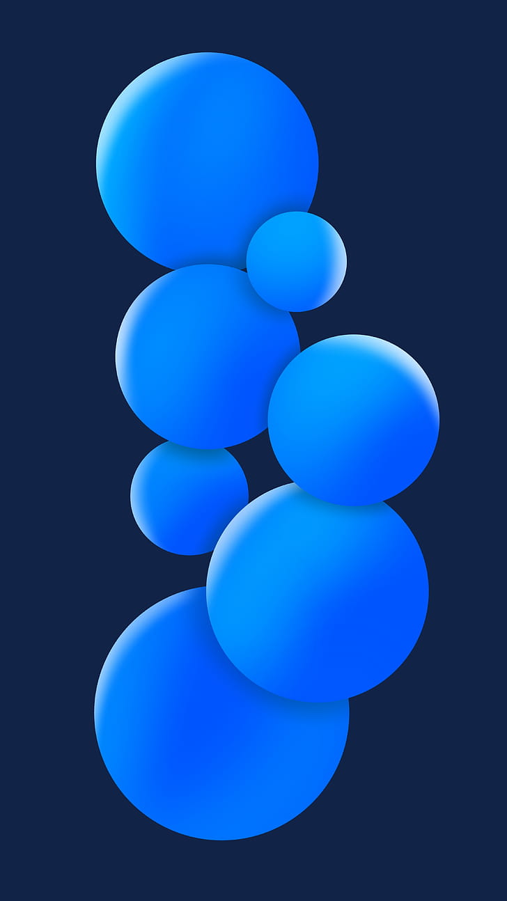 Abstract blue phone wallpaper